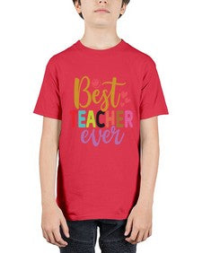 Best Teacher Ever 618# - teacher - Youth Tee Unisex