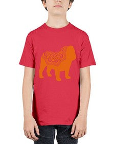 BulldogMandala 281# - mandala - Youth Tee Unisex