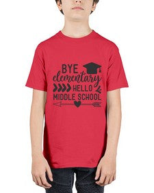 Bye elementary hello middle school 31# - eighth grade - Youth Tee Unisex
