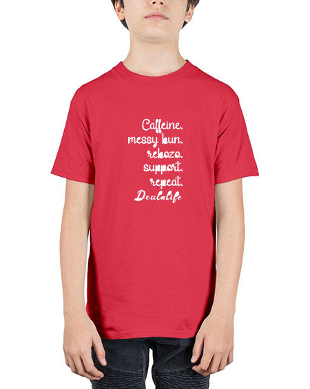 Caffeinemessybunrebozospportrepeatdoulalife645# - doubla - Youth Tee Unisex