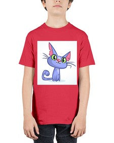 Cat 68# - cartoon animals - Youth Tee Unisex