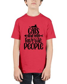 Cats Are My Favorite People Style 90# - cats - Youth Tee Unisex