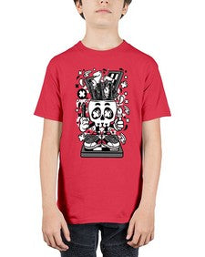 Chess Skull Head 328# - skull and bones - Youth Tee Unisex