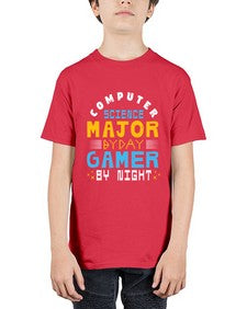 Computer science major by day gamer by night 6# - computer - Youth Tee Unisex