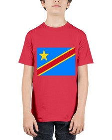 Congo Democratic Republic of the 613# - world flags - Youth Tee Unisex