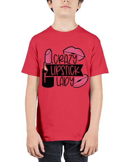 Crazy Lipstick Lady Style 108# - beauty - fashion - Youth Tee Unisex