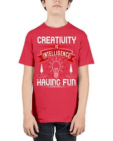 Creativity Is Intelligence Having Fun Style 49# - motivation - Youth Tee Unisex