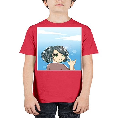 Cute and beautiful little girl with metal hand 151# - anime - Youth Tee Unisex