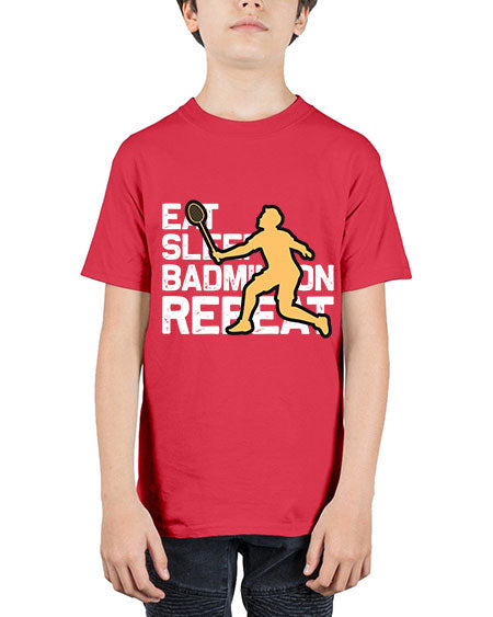 Eat 1286# - badminton - Youth Tee Unisex