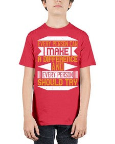 Every person can make a difference and every person should try Style 3# - volunteer - Youth Tee Unisex