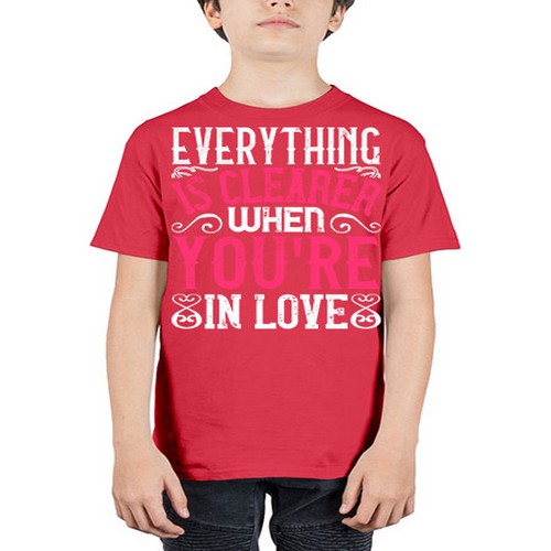 Everything is clearer when youre in love Style 48# - dogs - Youth Tee Unisex