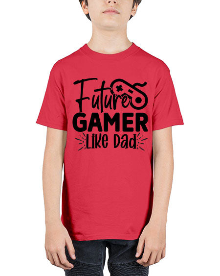 Future Gamer Like Dad 312# - kids - Youth Tee Unisex