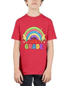 Hello third Grade Rainbow 348# - third grade - Youth Tee Unisex