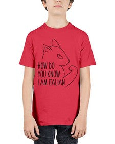 How Do You Know I am Italian - cats - Youth Tee Unisex