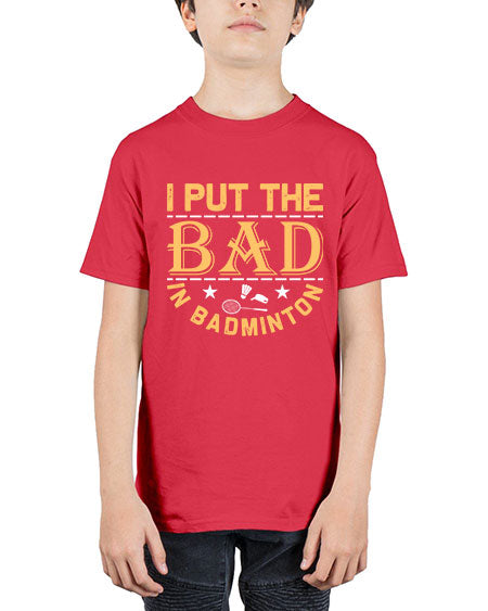 I 1056# - badminton - Youth Tee Unisex