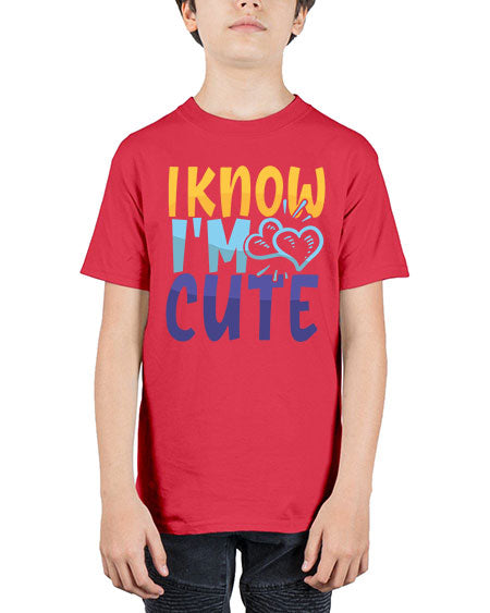 I Know Im Cute Style 100# - baby - Youth Tee Unisex