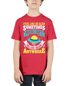 I feel like an alien sometimes where i dont belong 11# - ufo - Youth Tee Unisex