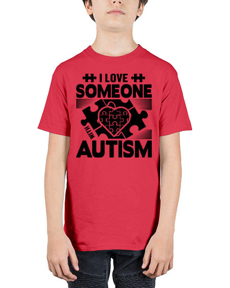 I love someone Style 47# - autism - Youth Tee Unisex