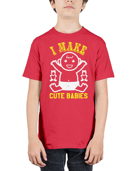 I make cute babies Style 107# - baby shower - Youth Tee Unisex