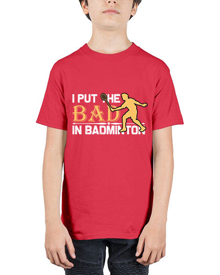 I put 1096# - badminton - Youth Tee Unisex