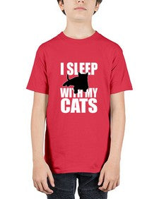I sleep With My Cats - cats - Youth Tee Unisex