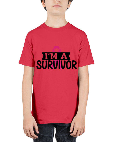 Im a Survivor 17# - breast cancer - Youth Tee Unisex