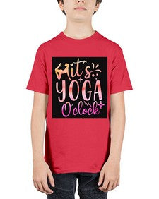 It s yoga O clock  345# - yoga - Youth Tee Unisex