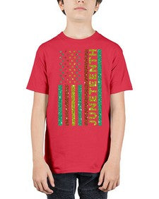 Juneteenth Freedom Day Afro Usa Flag Png 23# - black juneteenth - Youth Tee Unisex