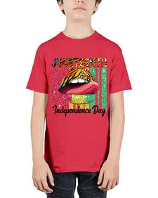 Juneteenth Independence Day Sexy Lip Png 11# - black juneteenth - Youth Tee Unisex