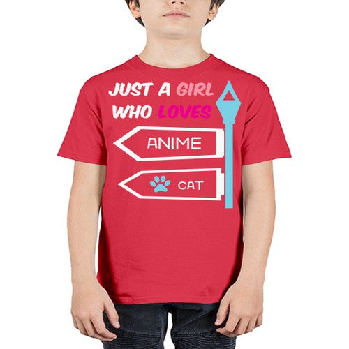 Just A Girl Who Loves Anime 264# - anime - Youth Tee Unisex