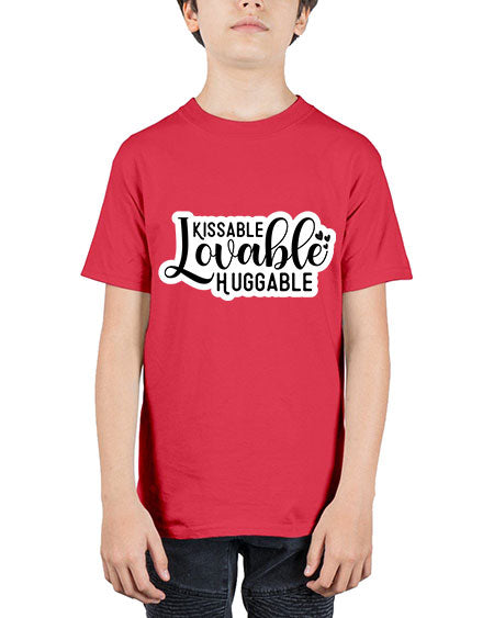 Kissable Lovable Huggable 361# - baby - Youth Tee Unisex