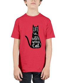 Life Is Better With A Cat Style 98# - cats - Youth Tee Unisex