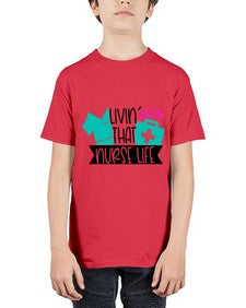 Livin That Nurse Life Style Style 1060# - nurse - Youth Tee Unisex