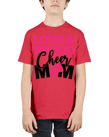 Loud Proud Cheer mom 765# - cheer - Youth Tee Unisex
