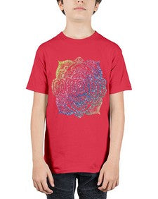 Mandala Courage Rainbow Glitter 758# - mandala - Youth Tee Unisex