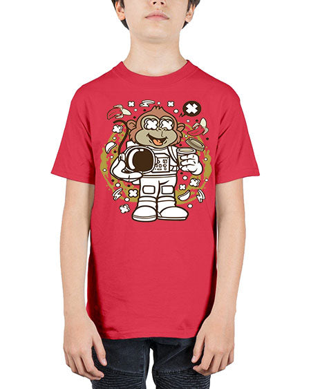 Monkey Astronaut - monkey - Youth Tee Unisex