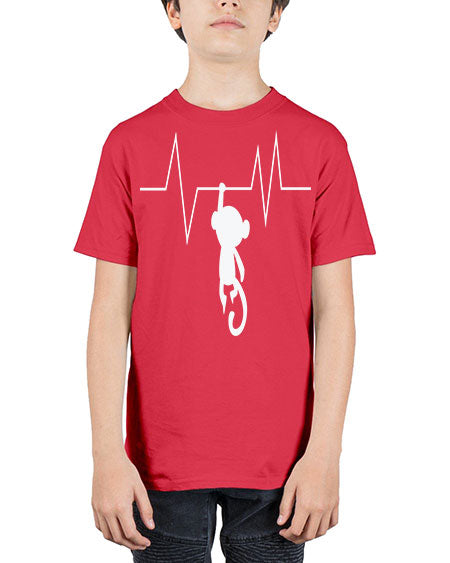 Monkey Heartbeat 14# - monkey - Youth Tee Unisex