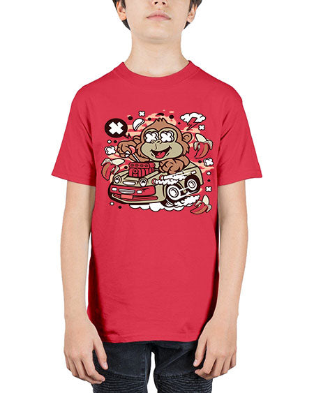 Monkey Hotrod - monkey - Youth Tee Unisex