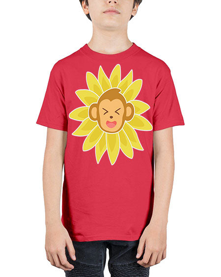 Monkey Sunflower 17# - monkey - Youth Tee Unisex
