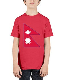 Nepal 1430# - world flags - Youth Tee Unisex