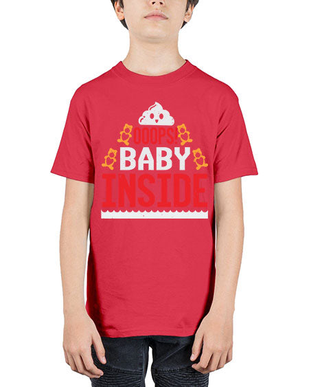 Ooops baby inside Style 179# - baby shower - Youth Tee Unisex