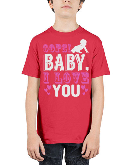 Oops Baby I love You Style 180# - baby - Youth Tee Unisex