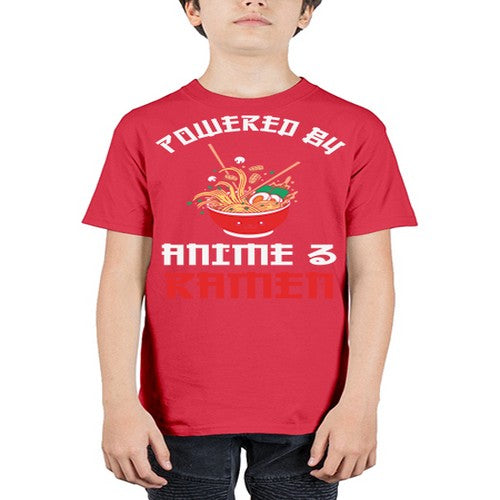 Powered by Anime amp Ramen 275# - anime - Youth Tee Unisex