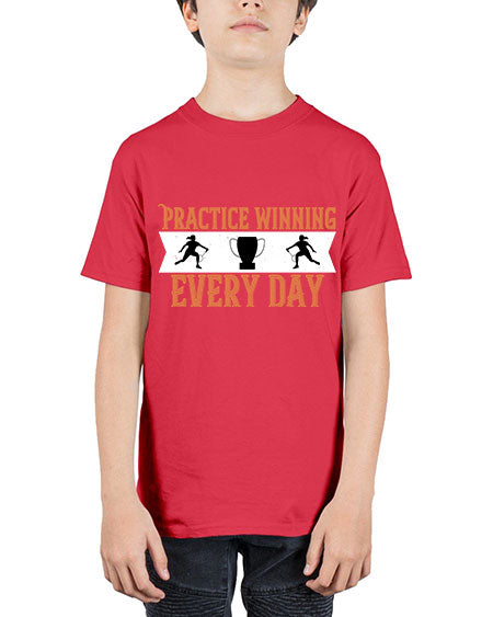 Practice winning every day 1922# - badminton - Youth Tee Unisex