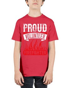 Proud Volunteer Firefighter Style 35# - volunteer - Youth Tee Unisex