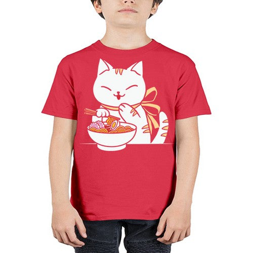 Ramen Cat Kawaii Anime Tee Japanese 280# - anime - Youth Tee Unisex