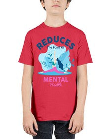 Reduces the Paint of Mental Health 495# - yoga - Youth Tee Unisex