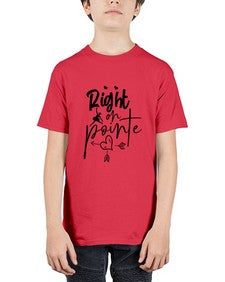 Right on pointe 181# - ballet - Youth Tee Unisex