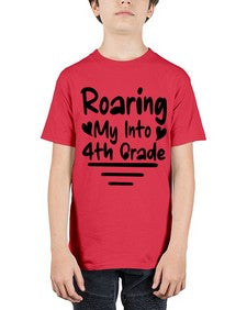 Roaring My Into fourth Grade 760# - fourth grade - Youth Tee Unisex