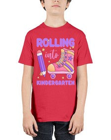 Rolling into Kindergarten 787# - kindergarten - Youth Tee Unisex